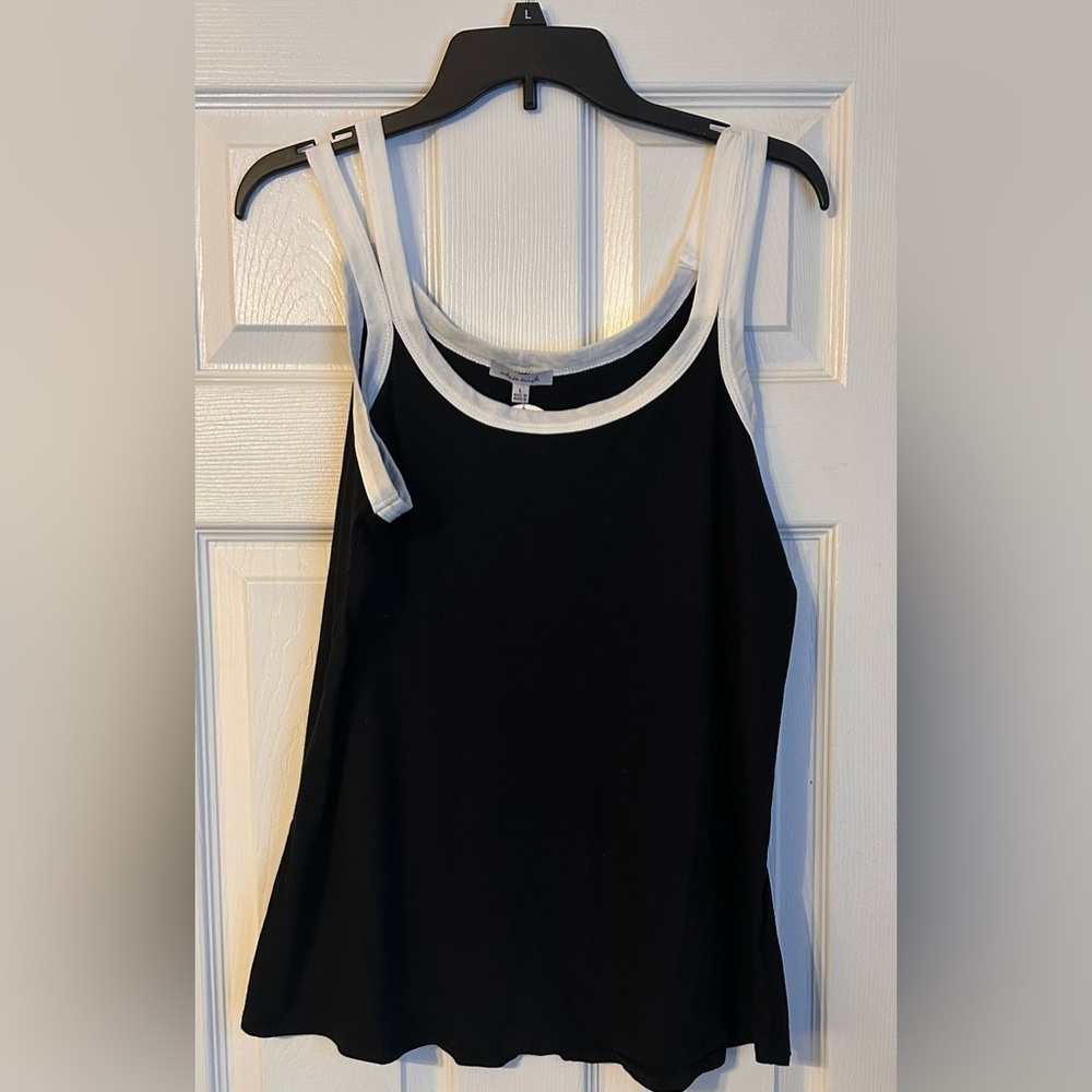 White Birch double strap tank size large